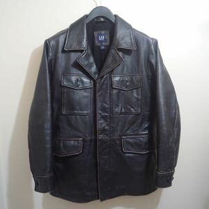 ★新品同様★GAP　ギャップM-65型レザージャケット　size Ｍ　フィールドジャケット