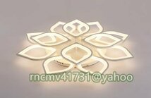 「81SHOP」人気美品★シャンデリア リビングルームリモコン アクリル 照明器具 天井照明 蓮の花の形 Led 屋内ランプ ホーム 調光可能_画像2