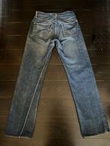 ☆ LEVIS 501XXモデル 1950年代初期 （1952～1953？）オリジナルレザーパッチ16ボタン W34 大戦 50s S501XX 革パッチヴィンテージ WWⅡ ☆_画像2