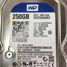 □10849時間 WesternDigital Seagate WD Blue WD2500AAKX 3.5インチHDD 『正常判定』 250GB_画像2