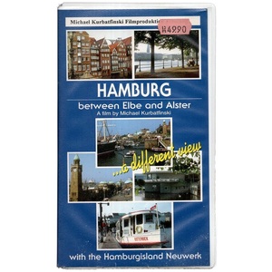 VHSビデオ 「Hamburg between Elbe and Alster (エルベとアルスターの間のハンブルク)」 H.M.Breitenstein (ドイツ) 観光案内 英語 NTSC