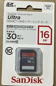 【新品未開封】SDHC UHS-I ゲーミングカード 16GB