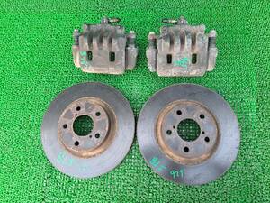 927 Subaru Legacy BL5 front brake calipers left right set disk rotor left right front caliper, rotor right left 4 point 