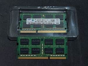 ☆Samsung製 PC3-10600S DDR3-1333 4GB×2枚 計8GB 204pin DDR3 SODIMM　中古 送料185円～☆