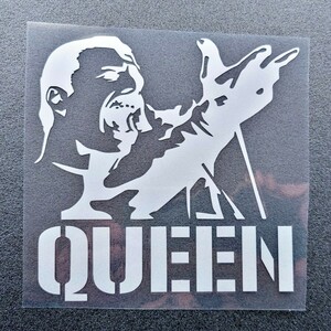 QUEEN クイーン フレディマーキュリー カッティングステッカー ④ シルバー