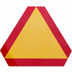 反射三角標識ダイヤモンドグレードリフレクティブゴルフカートトライアングルサイン 赤 トラック トレーラー 追突防止 