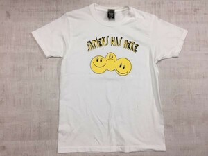 REDBROS レッドブロス アメカジ ストリート ユニーク イラスト SAPIENS WAS HERE 半袖Tシャツ メンズ コットン100% XS 白