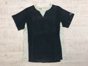 チャンピオン Champion リバースウィーブ ヘビーウェイト 配色切替 オールド アメカジ スポーツ Vガゼット 半袖Tシャツ メンズ S 紺