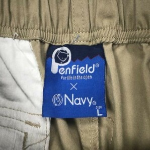 ペンフィールド Penfield × NAVY ネイビー Mac-House マックハウス アウトドア ウエストゴム カーゴパンツ ボトムス メンズ L ベージュの画像2