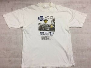 Gim Brothers クラシックカー 商品広告風 オールド・アメリカン・レトロ プリント 半袖Tシャツ メンズ コットン100% L 白