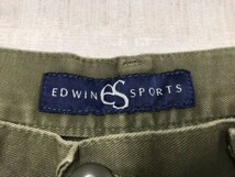 エドウィン スポーツ EDWIN SPORTS カーゴ ショート ハーフ パンツ ボトムス メンズ オールド アメカジ ミリタリー W86 H103 カーキ_画像2