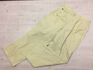 シュミーズ ラコステ CHEMISE LACOSTE オールド レトロ トラッド 90s 古着 尾錠 ワイド スラックスパンツ ボトムス メンズ 3 ベージュ