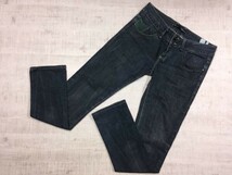 ザラ ZARA TRF Luxury Denim アメカジ フェアリーグランジ スキニーデニムパンツ ボトムス レディース コットン98% ポリウレタン2% 40 紺_画像1