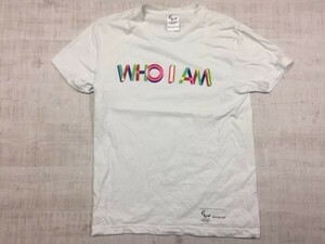 Paralympic 国際パラリンピック委員会 WOWOW ワウワウ ドキュメンタリー WHO I AM 半袖Tシャツ カットソー メンズ M 白