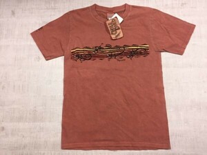 新品タグ付き クレイジーシャツ Crazy Shirts ハワイ スーベニア サーフ Chile Dyed ゲッコー 袖Tシャツ メンズ S オレンジ