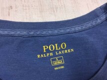 ポロラルフローレン POLO Ralph Lauren アメカジ トラッド クルーネック 半袖Tシャツ レディース コットン100% 薄手 S 青_画像2