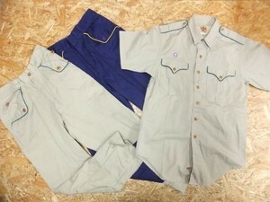 BOY SCOUTS OF NIPPON Boy ska uto shirt pants uniform uniform top and bottom setup 3 point set Kids 