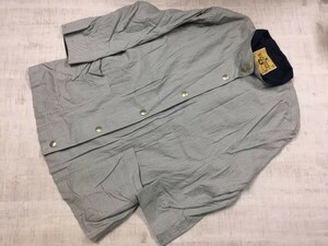 BLACK DUCK ブラックダック 東京スタイル ハンティング アメカジ オールド レトロ 古着 ストライプ ジャケット レディース 9 紺/白