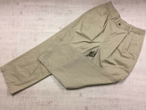  Hugger haggar Old retro б/у одежда 90s б/у American Casual Work широкий 2 tuck брюки-чинос низ мужской 42 бежевый 