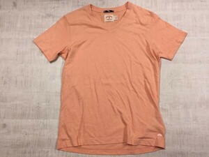 ブルックスブラザーズ Brooks Brothers Red Fleece 無地 プレーン Vネック 半袖Tシャツ カットソー メンズ S オレンジ