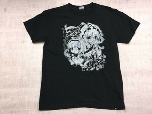 西行寺幽々子 魂魄妖夢 東方Project アニマ 同人誌 PCゲーム キャラクターグッズ 半袖Tシャツ カットソー メンズ M 黒