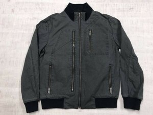 UP renoma ユーピーレノマ T-Style ネオグランジ Y2K 00s 古着 変形マルチポケット ブルゾン ジャケット メンズ 裏地メッシュ L グレー