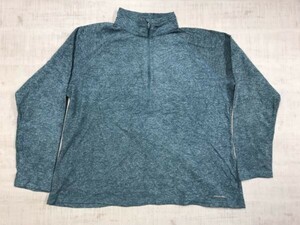 エディーバウアー Eddie Bauer フリース ジャケット ハーフジップ レディース 薄手 アメカジ アウトドア T2XL 水色