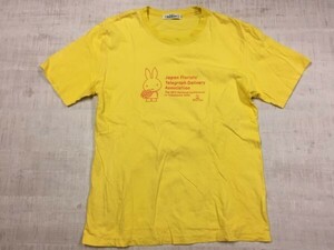 ディック・ブルーナ Dick Bruna 花キューピット ミッフィー 半袖Tシャツ カットソー メンズ L 黄色