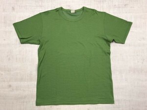  Aigle AIGLE made in Japan small border Old Classic outdoor short sleeves T-shirt men's large size XL green 