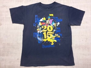 フロリダ ウォルトディズニーワールドリゾート 2015 グッズ ミッキーマウス スーベニア 半袖Tシャツ カットソー メンズ L 紺