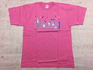 探偵オペラ ミルキィホームズ メンバーTシャツ 2017 みもりん アニメ 声優 半袖Tシャツ カットソー メンズ L ピンク