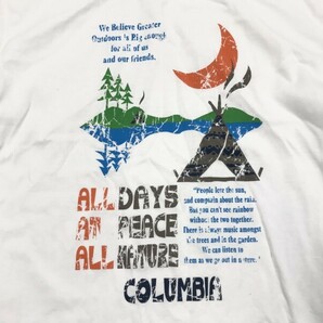 コロンビア Columbia オムニウィック OMNI-WICK 吸湿速乾 テック アウトドア スポーツ ロンT 長袖Tシャツ カットソー メンズ M 白の画像3