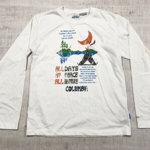 コロンビア Columbia オムニウィック OMNI-WICK 吸湿速乾 テック アウトドア スポーツ ロンT 長袖Tシャツ カットソー メンズ M 白の画像1