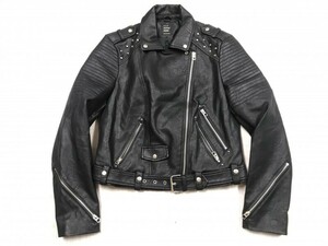 Zara Zara Trf Rock Gal High Street Anti -Leather Кожаная кожаная двойная пиджак