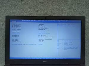 NEC VersaPro VJE16F1 Celeron Bios確認 ジャンク 0451A