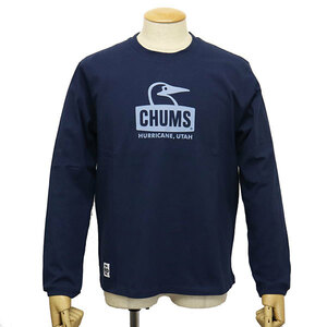 CHUMS (チャムス) CH01-2274 Booby Face LS T-Shirt ロゴ 長袖Tシャツ CMS147 N105NavyxSax L