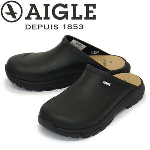 AIGLE (エーグル) ZZHS065 CORLAY M ラバー サボ ユニセックス クロッグシューズ 004 BLACK AGL057 37-約23.5cm