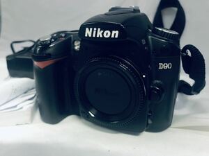 Nikon D90 ボディ デジタル一眼レフカメラ 取扱説明書・リモートコード・バッテリー付 電源確認済 ニコン カメラ NIKON 中古 KN-0V4G