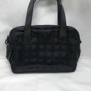 CHANEL シャネル ニュートラベルライン ハンドバッグ ブラック 7582300 ギャランティカード有 シリアルシール有 目立った汚れ無し KH NI2O