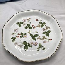 WEDGWOOD ウェッジウッド 大皿 洋食器 オクタゴナルディッシュ ワイルドストロベリー KN-6C74_画像2