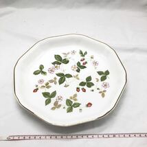 WEDGWOOD ウェッジウッド 大皿 洋食器 オクタゴナルディッシュ ワイルドストロベリー KN-6C74_画像4