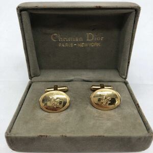 Christian Dior カフス ロゴ　ケース付き　中古　YS CV1G