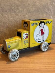 ベティ・ブープ/ベティちゃん ブリキ 車 ミニカー 置物 レトロ 当時物 おもちゃ アンティーク ビンテージ オブジェ USA 雑貨