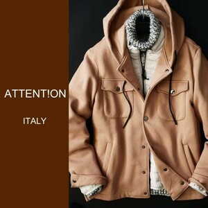 dp025●中部イタリアの街着ブランド●フーデッドジャケット●イタリア製●XL●ブルネロクチネリがお好きな方も