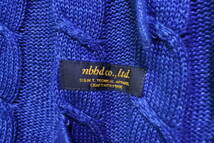 00's NEIGHBORHOOD Knit Hoodie size M ネイバーフッド フィッシャーマンニット パーカー インディゴ_画像5