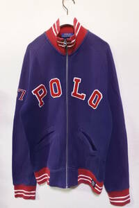 POLO RALPH LAUREN Jacket size S ポロ ラルフローレン スウェット スタジャン アーチロゴ ナス紺