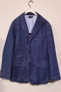 LANDS' END Denim Jacket size M ランズエンド デニム テーラードジャケット