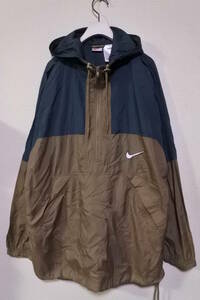 90's Nike Oversized Anorak size L オールドナイキ アノラックパーカー ブルーグラス×ブラウン