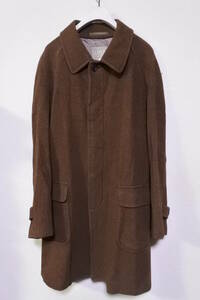 90's TAKEO KIKUCHI COATS Wool Coat size 2 タケオキクチ ウールコート ブラウン 日本製 当時物