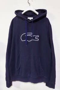 LACOSTE Hoodie size M ラコステ デカワニ スウェット パーカー ダークネイビー